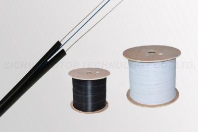 China Black Fiber Optic Cable / FTTH Drop Cable UL ISO9001 Certification for sale