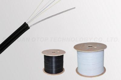 China Single Mode Fiber Optic Drop Cable Black Color for Optical Jumper or FTTX for sale