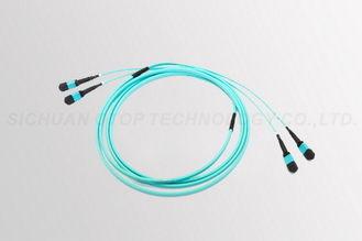 China 12 Core MPO Push On 100% Factory Tested 12 Fibers For High Fiber Count for sale