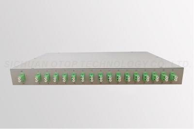 China LC passivo/APC 2X32 divisor de uma fibra ótica de 19 polegadas para GPON EPON à venda