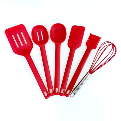 China Latest Sustainable Silicone Kitchen Utensils Set Non Stick Kitchen Gadgets Heat Resistant Cookware Cooking Bakeware Tool Kit for sale