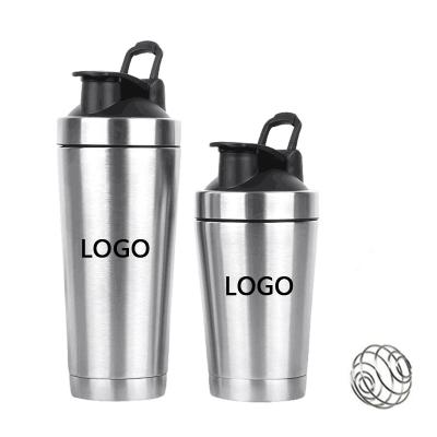 China Stainless Steel Viable Portable Insulated Shaker Bottle Water Mug Protein Mixing Cup for sale