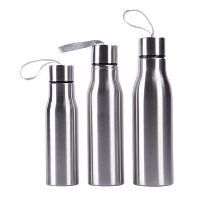 China Sustainable Double Wall Vacuum Insulated Stainless Steel Water Bottle With Carry Strap for sale