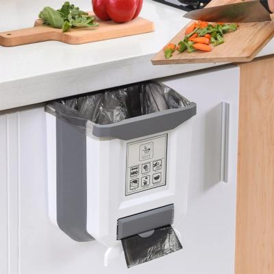 China Without Lid Kitchen Folding Trash Can Car Recycle Trash Can Kitchen Waste Trash Can Waste Bin For Kitchen for sale