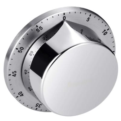 China Sustainable Spun Stainless Steel Mechanical Kitchen 60 Minutes Cooking Timer for sale