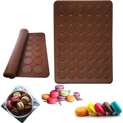 China 48 Capacity Sustainable Silicone Baking Mats Non-Stick Macaron Baking Mats for sale