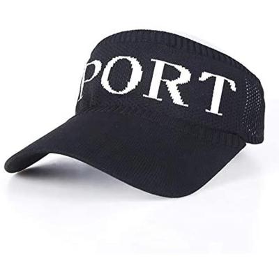 China Breathable Dobby Ladies Baseball Caps Knitted Sun Visor Hats Fashion Outdoor Sports Sun Visor Hats for sale