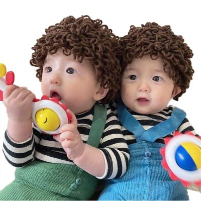 China JOINT INS Photograph Web Celebrity Photo COS Hair Ornaments Full Moon Baby Hair Band Wig Baby Hair Wig Cap For Children Modeling for sale