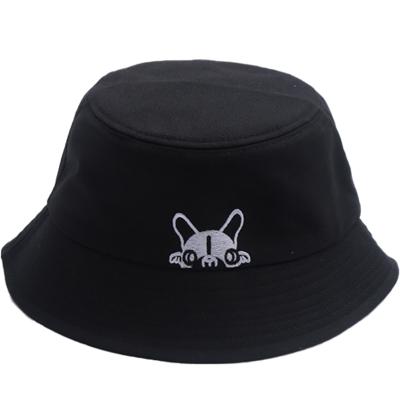 China Dobby French Bulldog Men's and Women's Beach Sun Hat Youth Summer Fisherman Hat Sun Hat for sale