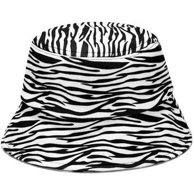 China Zebra Print Wool Animal Fisherman Hat Winter Striped Fun Fisherman Hat, Ladies, Men's, White for sale