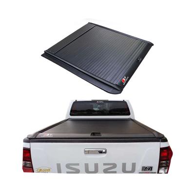 China Car Pickup Truck Bed Cover Tonneau Cover Roll-Up Aluminum Alloy Roll Cover Pick Up Truck Hard Bed For Isuzu Dmax for sale