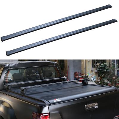 China Decoraion Galleries Lockable Cross Bars Carrier Cargo Racks Rail Aluminum Alloy Set 2 Pieces For All Pickup, Truck Model for sale