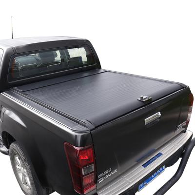 China Locking Tonneau Auto Exterior Retractable Hard Cover Cover Accessories Aluminum Alloy With Password Lock s For Isuzu Dmax for sale