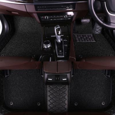 China Brief & High Quality Leather Protection Mats Floor Pads For GWM UTE Cannon L/X POER PAO Single Double-Layer Colored Reel Foot Pad for sale