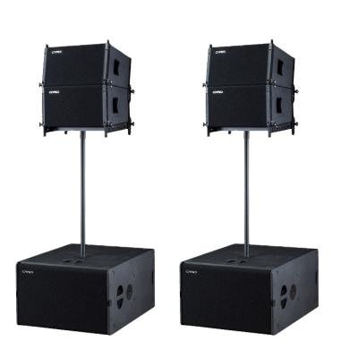 China double 15 inch speaker line array professional audio with DSP wedding stage platform sound system line array speakers for sale