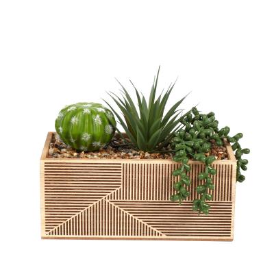 China Good Quality Low Price Modern Customized Plastic Home Outdoor Artificial Plants With Pot for sale