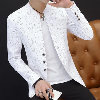 China Hot sale male coat QUICK DRY fashion handsome slim high quality youth leisure printed jackets for men for sale