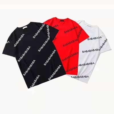 China Summer new plus size casual hot sale men's t-shirt designer balenciagail luxury t-shirt QUICK DRY for sale