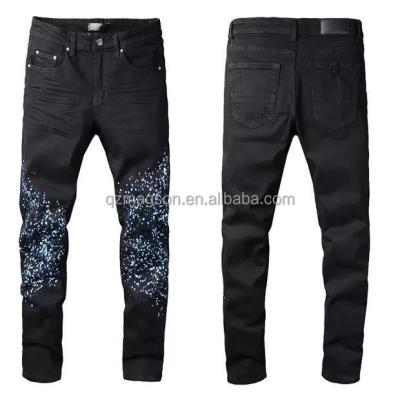 China OEM New Chrome Hearys Breathable High-Grade Men Pantalones De Hombre Jeans Palm Angel Pint Pint Fashion Logo Designer for sale