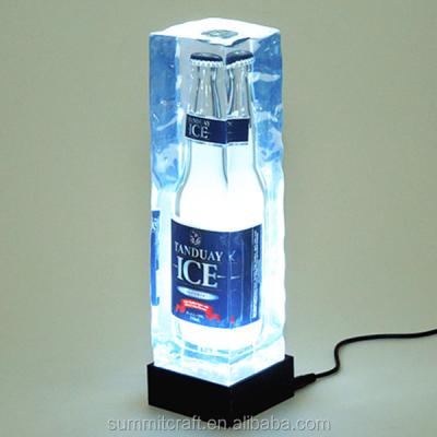 China Custom bottle display / ice effect bar decoration / home decoration led illuminated bottle display for sale