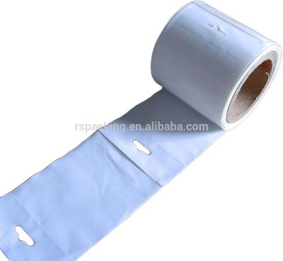 China Recyclable Custom Pre Opened White Police Auto Plastic Bag On Roll for sale