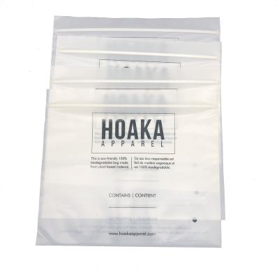 China High Barrier 100% Biodegradable Zip Lock Bags With Logo Packaging Transparent Laminate for sale