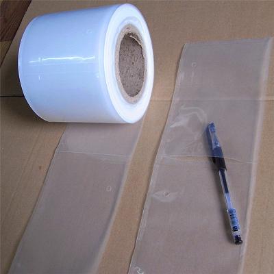 China Disposable custom LDPE material pre-opened bag on clear roll front white backside for packing auto baggers for sale