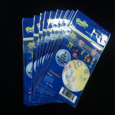 China Custom Printed Plastic Opp Barrier Self Adhesive Seal Resealable Poly OPP Packing Plastic Bag for sale