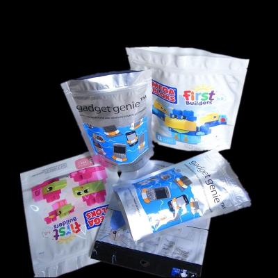 China Custom Strong Zipper Laminated Aluminum Foil Poly Bag Recyclable for sale