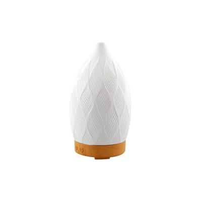 China Simply Nordic Style Ultrasonic Humidifier Mist Maker with Timer and 100ml/Ceramic Cover with Texture Relief, Ceramic Aroma Diffuser, Humidificador for sale