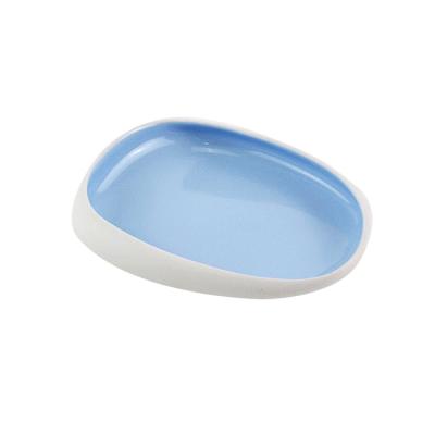 China High Temperature Resistance Wholesale Tableware Oval Shape Serving Ring Dish Ceramic Bowl for sale