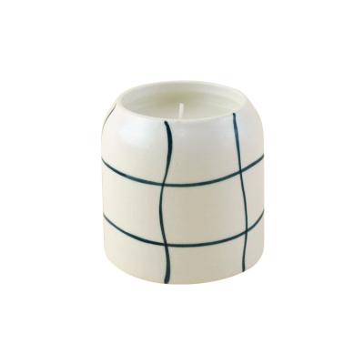 China Elegantt Porcelain Texture Factory Directly Supply Glazed Ceramic Candlestick Candle Holder for sale