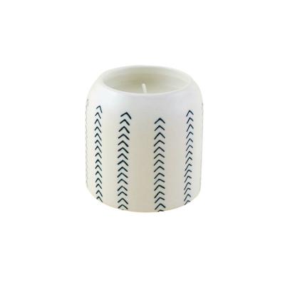 China Elergant Porcelain Texture China Manufacturer Real White Candle Holder Ceramic Mini With Up-to-date Patterns for sale