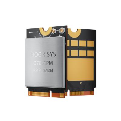 China Cartão de rede WIFI7 de alta velocidade QOGRISYS O7851PM 5.8Gbps Qcalcomm WCN7851 Chip M.2 PCIe Interface WIFI7 Modulo à venda