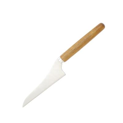 China 02W01-010 Sustainable Food-Rated Stainless Steel 24x3.7x1.65 Cheese Knife With Bolster Ashwood Handle for sale