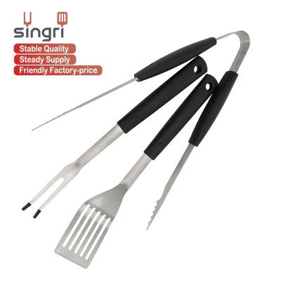 China 05P01-801 Easily Cleaned Food-Rated Stainless Steel PP 3 PC BBQ Set Grilling BBQ Tools for sale