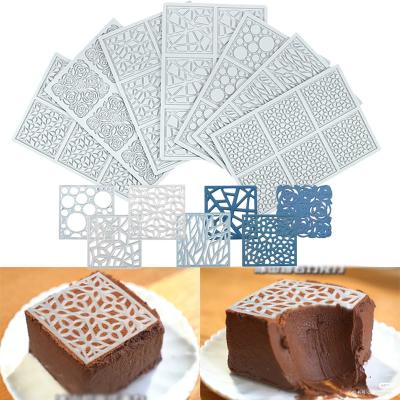 China Disposable Iceberg Lava Cake Lace Mat Mold for Cake Decorating for sale