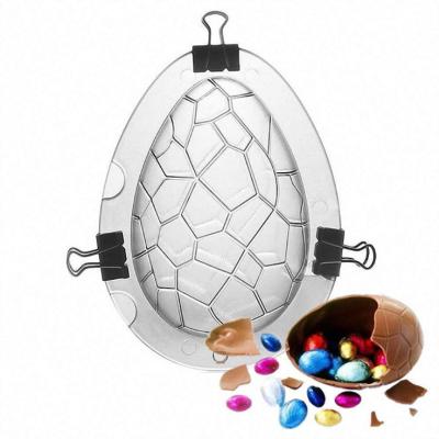 China Viable Dinosaur Egg Chocolate Pudding Mousse Dessert Ice Cube Fondant Decorating Mold Cake Tools Chocolate Easter Egg Baking Mold for sale