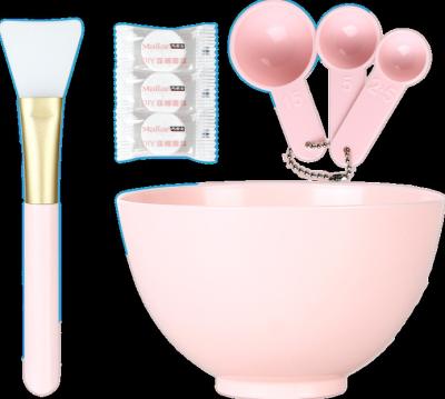 China 7-in-1 DIY Facemask Tool DIY Face-mask Kit Beauty Makeup Plastic Facial DIY Mixing Mixing Bowl Set With Spatula Measures for sale