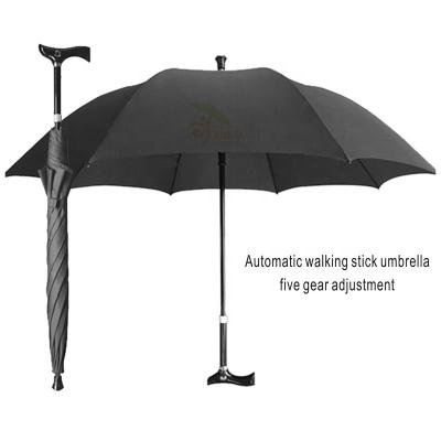 China Traditional Self-Adjusting Walking Stick Umbrella for sale