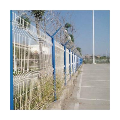 China Easily Assembled PVC Coated Welded Wire Mesh Folded Fence 3d Models for sale