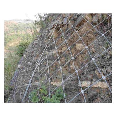 China Easily Assembled Slope Protection Netting Hot Dipped Galvanized Rockfall Barrier Rockfall Netting for sale