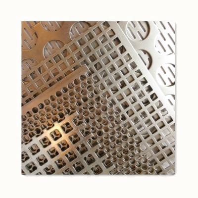 China Decoration Sales Online Stainless Steel Sheet Square Hole Perforated Metal Mesh for sale