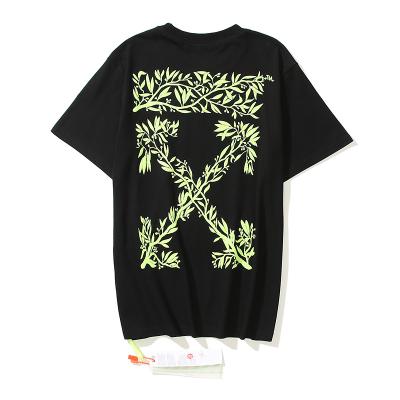 China IHJ6519 Breathable Designer T-shirts 2021 Summer High Street Printing Men's T-shirt Short 100 Cotton Hip Hop T-shirt for sale