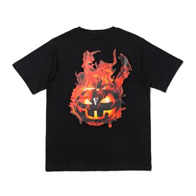 China IHJ6058 Breathable Printed T-shirts 2021 Summer New Men's T-shirt Pumpkin Casual T-shirts for sale