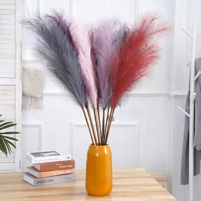 China Wedding decotation Yunnan factory supply faux pampas grass pink black white pampas grass for sale