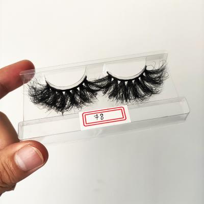 China 25m Tapered Curly Thick Long Lasting Mink Eyelash Fluffy Mink Lashes Lash Vendor Thick Eyelash Wholesale for sale