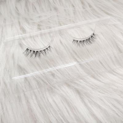 China Natural Cruelty Free 3D Mink Fur Handmade Corner Crisscross Eyelash Lashes 100% Real Mink Half Lashes for sale