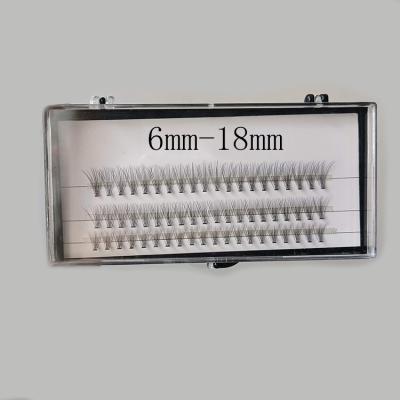 China Natural White Card No Logo Fans Eyelash Extension 0.1mm 10D 6-16mm Korean Silk Thick Volume Premade Eyelash Fans Private Label for sale