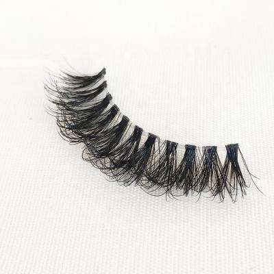 China Wholesale Mink Eyelashes Clear Band Invisible False 3D Mink 3D Band Eyelashes Long Lasting for sale